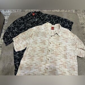 Lot Of 2 Junction West Men’s Button Down Short Sleeve Shirts Size XL